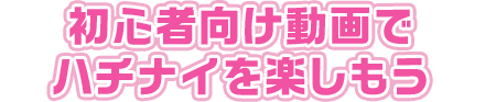 初心者向け動画でハチナイを楽しもう